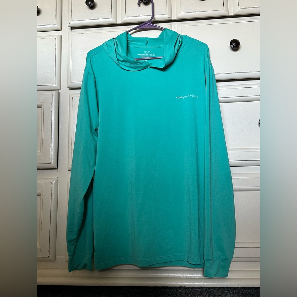 Vineyard Vines Aqua Performance Hooded Tee